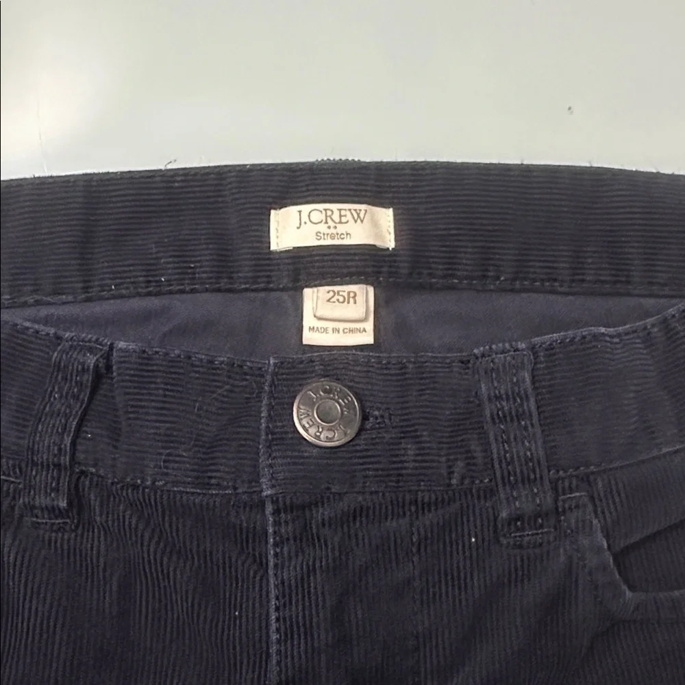 J. Crew Navy Blur Corduroy Pants